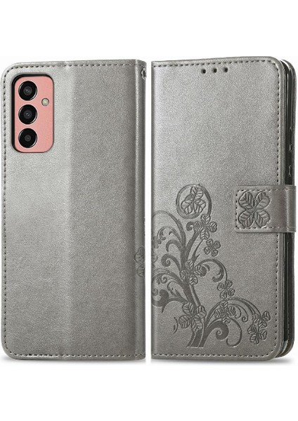 Samsung Galaxy M13 4g Flip Için Zarif Iş Dört Yaprak Telefon Kılıfı (Yurt Dışından)