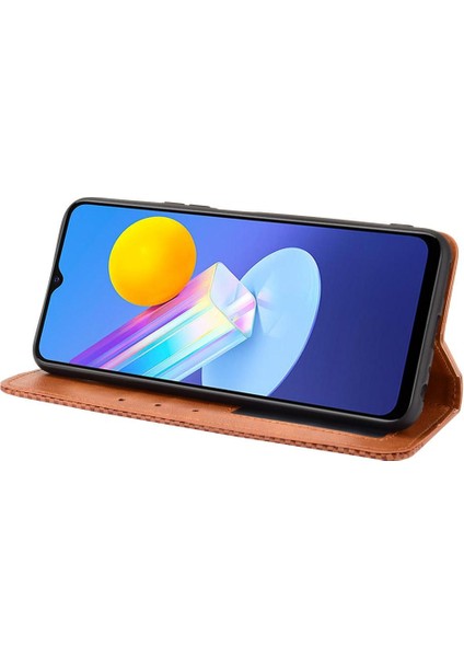 Vivo Y72 5g Manyetik Kapatma Pu Deri Cüzdan Için Telefon Kılıfı (Yurt Dışından) indirimleri