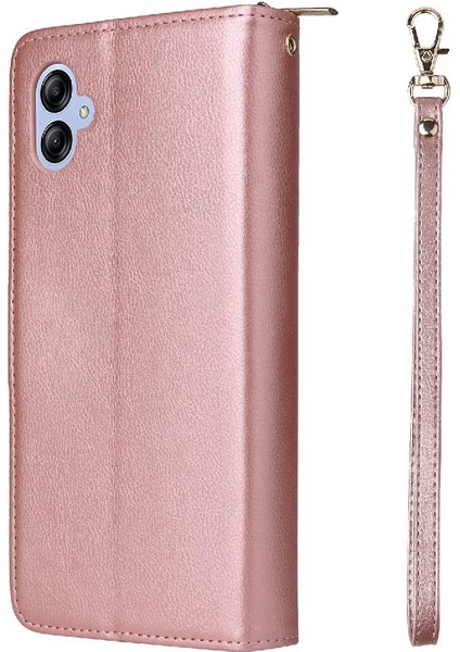 El Kayışı ile Samsung Galaxy A04E Için Kart Tutucu Fermuarlı Cebi 9 Telefon Kılıfı (Yurt Dışından) indirimleri