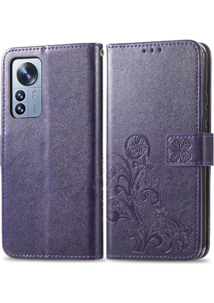 Xiaomi 12 Için Pro Zarif Iş Dört Yapraklı Yonca Durumda Telefon Kılıfı (Yurt Dışından)