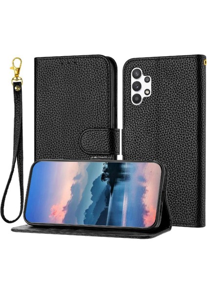 Samsung Galaxy A32 5g Flip Folio Kart Yuvaları Tutucu Cüzdan Için Telefon Kılıfı (Yurt Dışından)