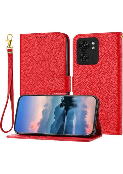 Motorola Moto Kenar 40 Kart Yuvaları Için Tutucu Flip Folio Pu Litch Telefon Kılıfı (Yurt Dışından)