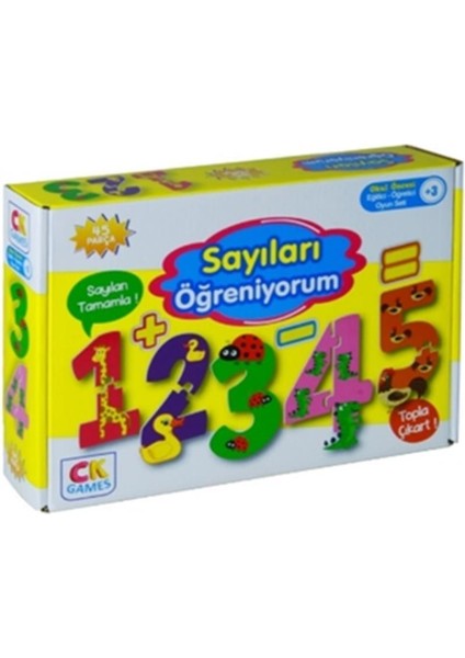 Toptan Bulurum Eğitici Oyun Sayıları Öğreniyorum Puzzle 45 Parça