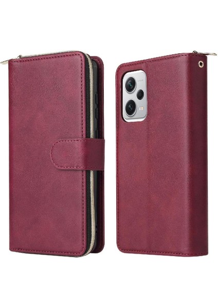 Xiaomi Redmi Not 12 Pro Artı Fermuar Cep Cüzdan Kılıf 9 (Yurt Dışından)