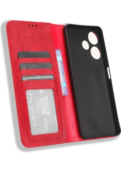 Infinix Sıcak 30 Oynamak Için Kılıf Manyetik Kapatma Cüzdan Pu Deri (Yurt Dışından)
