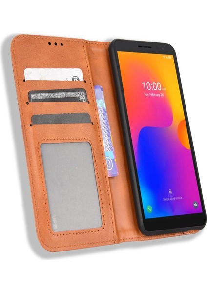 Tcl 303 Pu Deri Manyetik Kapatma Cüzdan Için Kılıf (Yurt Dışından) modelleri