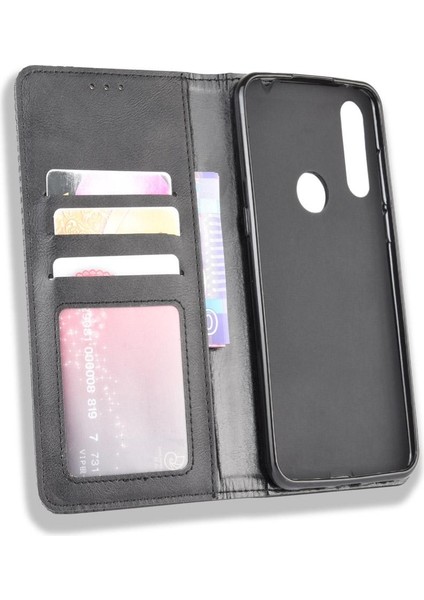 Alcatel 1s 2020/1V 2020 Pu Deri Manyetik Kapatma Cüzdan (Yurt Dışından)