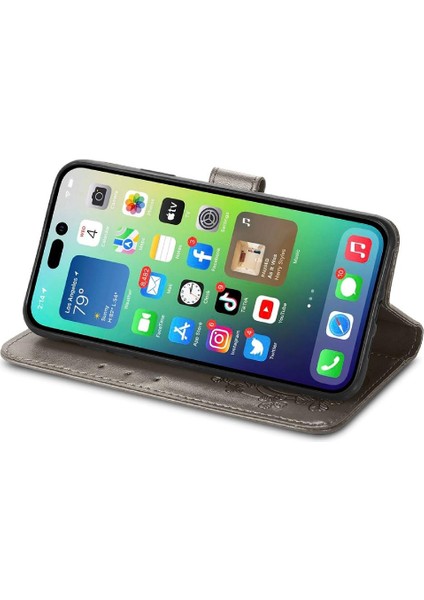 Iphone 14 Için Kılıf Promax Kısa Kayış Deri Kılıf Zarif Iş Dört (Yurt Dışından)