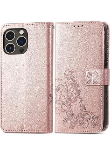 Iphone 14 Için Kılıf Pro Kısa Kayış Dört Yapraklı Yonca Zarif Iş (Yurt Dışından)