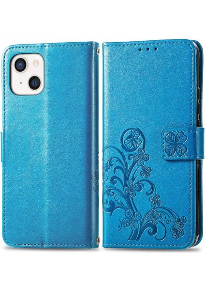 Iphone 13 Için Kılıf Mini Zarif Iş Kapak Kapak Kısa Kayış Dört (Yurt Dışından)