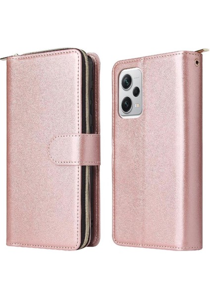Xiaomi Redmi Için Not 12 Fermuarlı Cebi El Kayışı Cüzdan Kılıf 9 (Yurt Dışından)