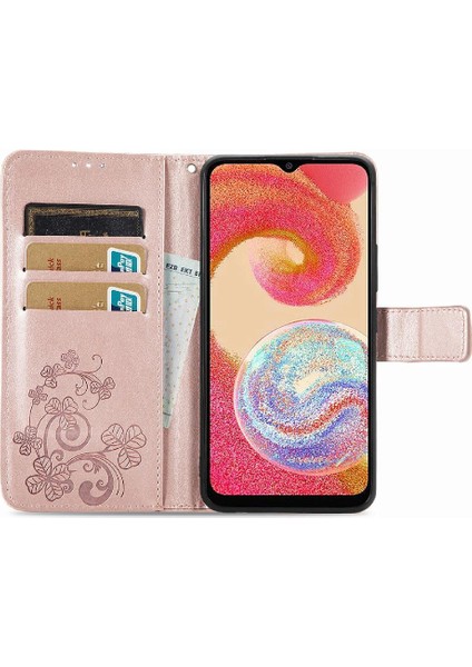 Samsung Galaxy A04E Zarif Iş Kısa Kayış Dört Yaprak Durumda (Yurt Dışından) modelleri