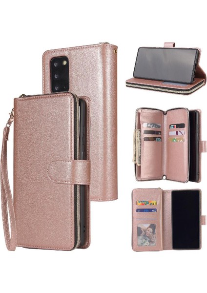 Samsung Galaxy Not 20 Için Kılıf Kapak Çevirin Kart Tutucu ile El Kayışı 9 (Yurt Dışından)