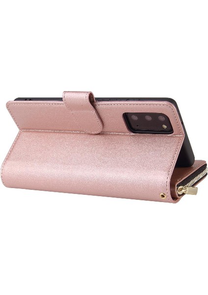 Samsung Galaxy Not 20 Için Kılıf Kapak Çevirin Kart Tutucu ile El Kayışı 9 (Yurt Dışından) fiyatları