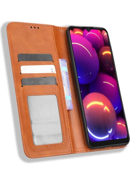 Tcl 305I Manyetik Kapatma Cüzdan Pu Deri Için Kılıf (Yurt Dışından)