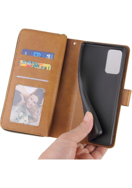 Samsung Galaxy Not 20 Için Kılıf Kapak Çevirin Kart Tutucu ile El Kayışı 9 (Yurt Dışından) fırsatları