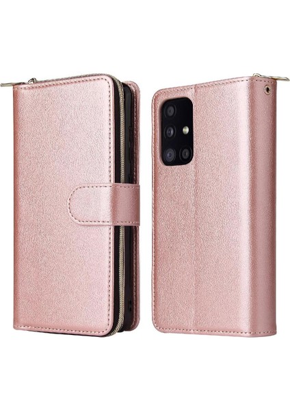 Samsung Galaxy A52 5G/A52S Cüzdan Durumda 9 Kart Yuvaları ile Flip (Yurt Dışından)