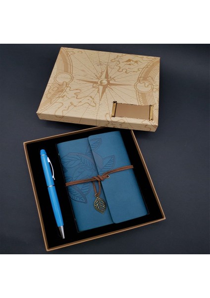 Defter Kalem Mavi Set