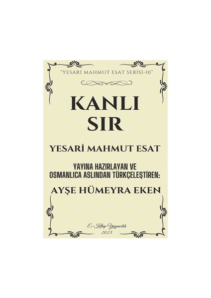 Kanlı Sır - Yesari Mahmut Esat