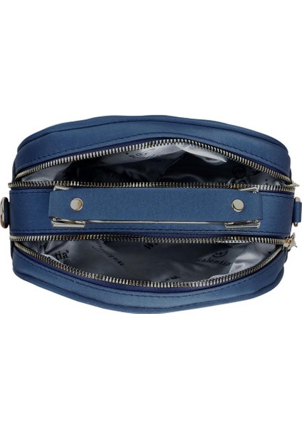 Kapitone Şık Bayan Çapraz El ve Omuz Çantası Lacivert indirimleri