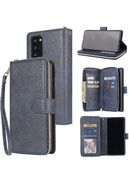 Samsung Galaxy Not 20 Için Kılıf Kapak Çevirin Kart Tutucu ile El Kayışı 9 (Yurt Dışından)