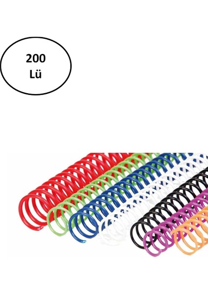 Sarff 4:1 10 mm Helezon Spiral 200 Lü Şeffaf Tel