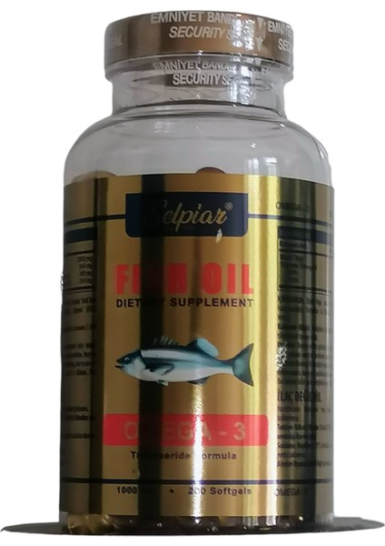 Fish Oil Omega 3 Balık Yağı 1000 mg 200 Softgel Kapsül