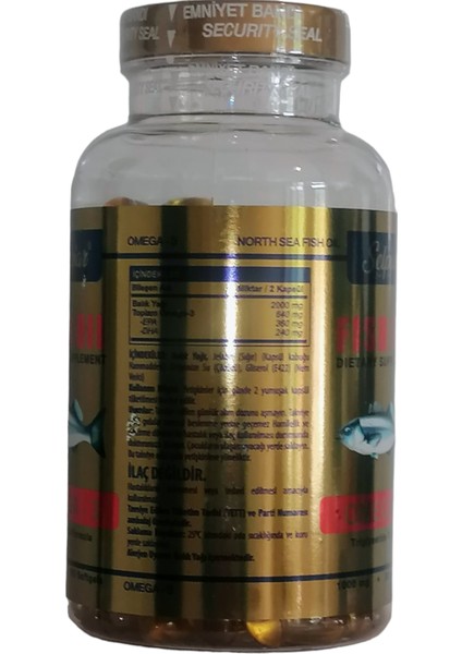 Fish Oil Omega 3 Balık Yağı 1000 mg 200 Softgel Kapsül fiyatları