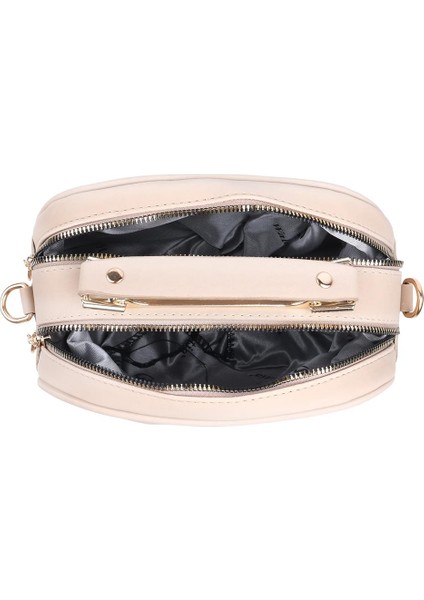 Kapitone Şık Bayan Çapraz El ve Omuz Çantası Bej indirimleri