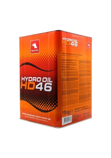 Petrol Ofisi Hydro Oil Hd 46 15 kg 17 L Hidrolik Sistem Yağı N11.111