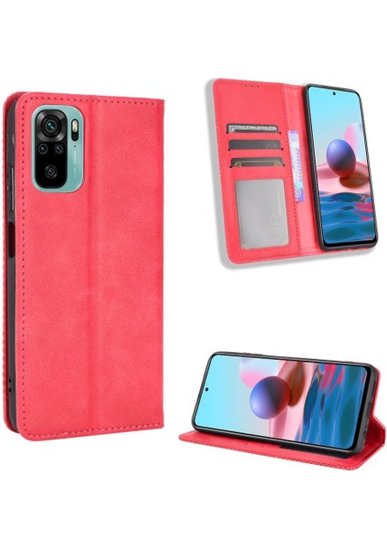 Xiaomi Redmi Not 10 4g Pu Deri Manyetik Kapatma Cüzdan (Yurt Dışından)