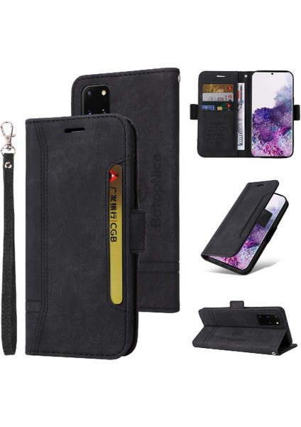 Samsung Galaxy S20 Artı 5g Için Kılıf Cüzdan Kapak Çevirin Kart Yuvaları Tpu (Yurt Dışından)