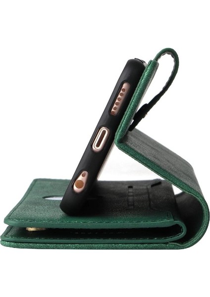 Iphone 6 Için Kılıf Artı/6s Artı Manyetik Deri Kart Tutucu Fermuar Cüzdan (Yurt Dışından) modelleri