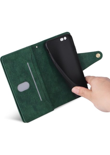 Iphone 6 Için Kılıf Artı/6s Artı Manyetik Deri Kart Tutucu Fermuar Cüzdan (Yurt Dışından) indirimleri