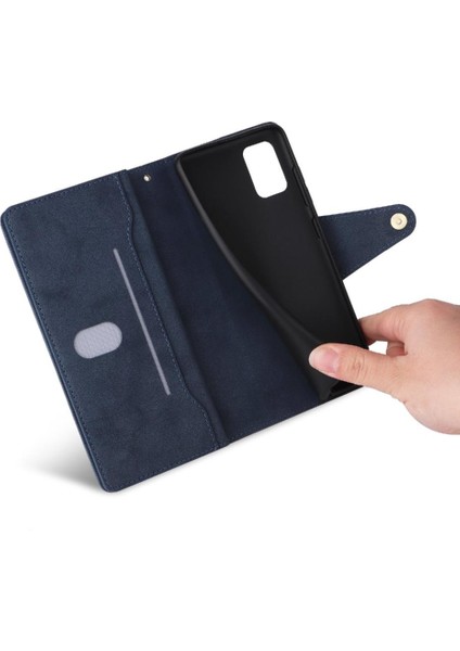 Samsung Galaxy A71 Için Kılıf El Kayışı Manyetik Fermuar ile 4g Kart Tutucu (Yurt Dışından) indirimleri
