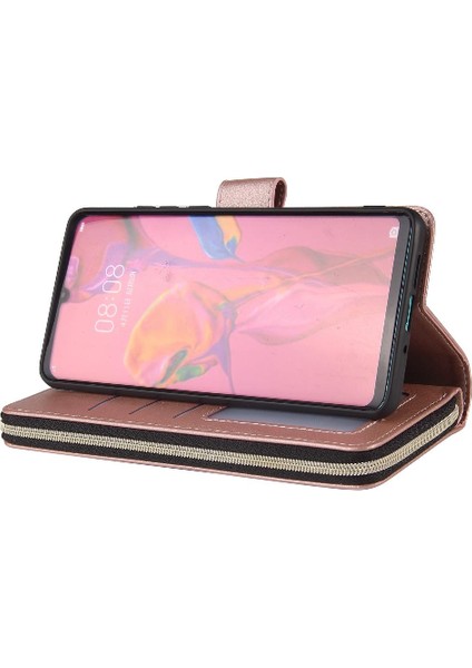 El Kayışı Kartı ile 9 Kart Yuvası ile Huawei P30 Pro Cüzdan Kılıf Için Kılıf (Yurt Dışından) fırsatları