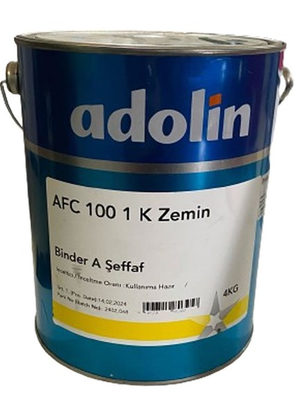 Afc 100 1k Zemin Boyası RAL1023 Sarı 4 kg