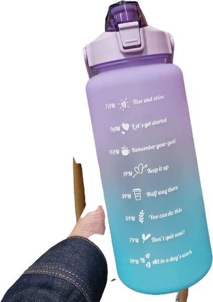 Enjoytime 2000ML Spor Su Matarası - Yeşil (Yurt Dışından)