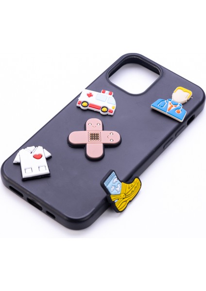 Yapışkanlı telefon kılıfı arkası süsü, ambulans