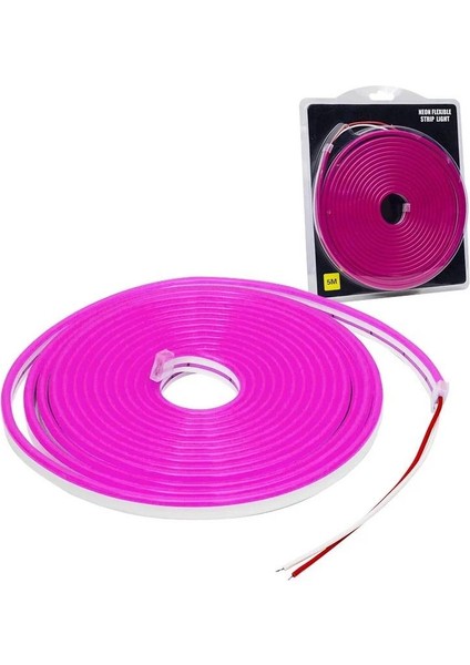 12V Mor Neon LED 5 Metre