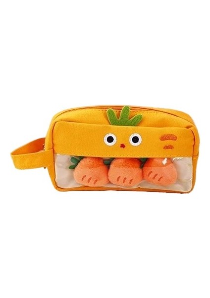 01 White Space Meyve ve Sebze Cenneti Karikatür Peluş Kalem Kutusu Tarzı Kalem Kutusu (Yurt Dışından)