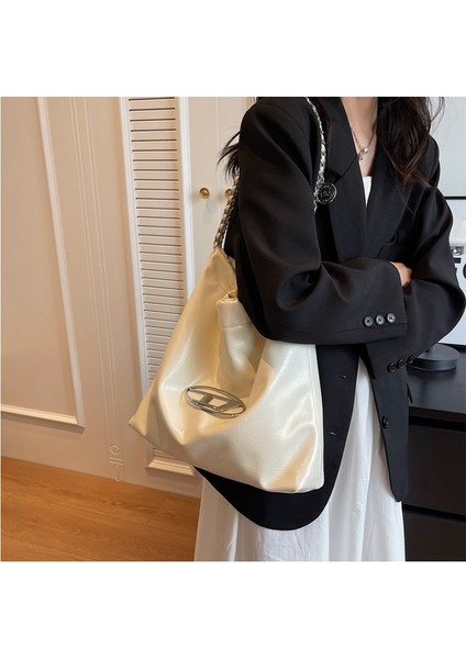 Çöp Torbası Çantası, Tote Çanta, Büyük Kapasiteli Omuz Çantası, Üst Düzey Banliyö Zincir Çantası (Yurt Dışından)