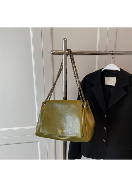 Kadınlar Için Yüksek Kaliteli, Büyük Kapasiteli Çanta, Retro Omuz Çantası, Modaya Uygun ve Çok Yönlü Iş ve Banliyö Çantası (Yurt Dışından)