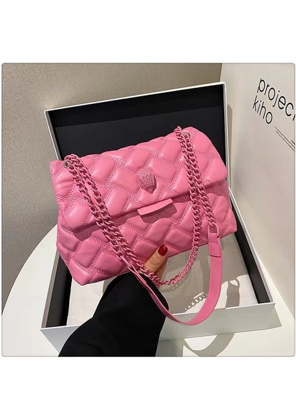 Modaya Uygun Küçük Koku Tarzı Çanta, Popüler Basit Pu Omuz Çapraz Askılı Çanta, Günlük Çok Yönlü Eşkenar Dörtgen Kadın Çantası (Yurt Dışından)