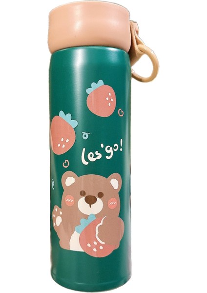 Sevimli Karikatür Taşınabilir Yalıtımlı Paslanmaz Çelik Su Bardağı (Yurt Dışından)