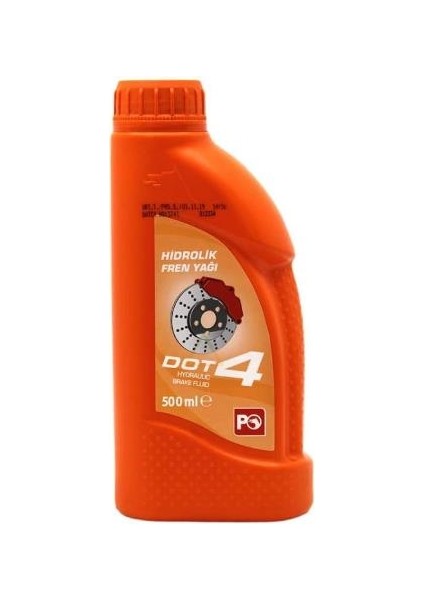 Dot 4 Hidrolik Fren Yağı 500 Ml. 2 Adet