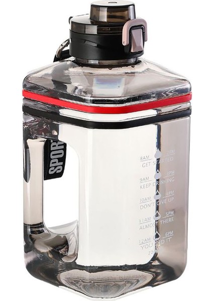 Eternal 2.2l Su Şişesi Büyük Kapasiteli Zaman Ölçeği ile Taşınabilir Suluk Matara (Yurt Dışından)