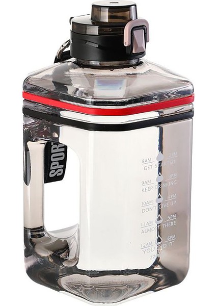 Eternal 2.2l Su Şişesi Büyük Kapasiteli Zaman Ölçeği ile Taşınabilir Suluk Matara (Yurt Dışından)