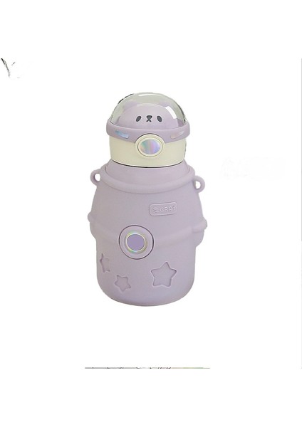 PINEAPPLE88 Astronot Çocuk Çelik Matara Matara Suluk 500ML (Yurt Dışından)