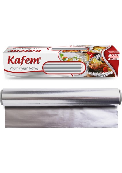 Aluminyum Folyo 30CM x 50M 10MIC x 4 Paket